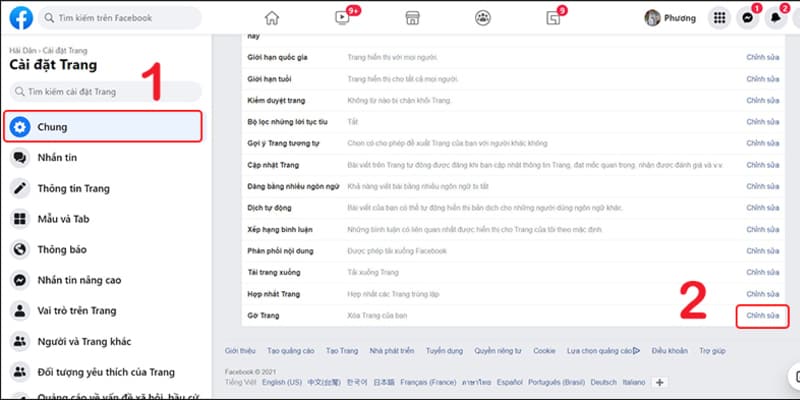 cach xoa trang tren facebook 1