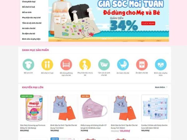 Mẫu website bách hóa shop 04