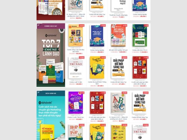 Mẫu Website bán sách chuẩn đẹp 2