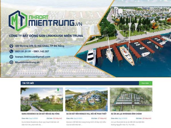 Mẫu website bất động sản 05