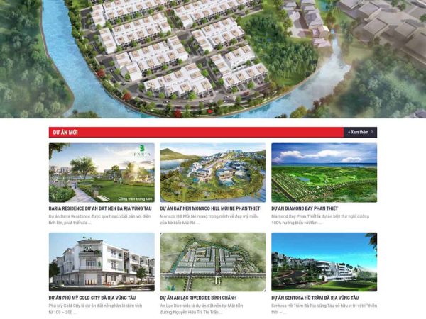 Mẫu website bất động sản 07