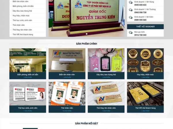 Mẫu website biển hiệu quảng cáo wordpress