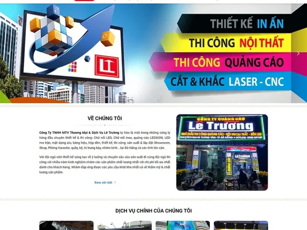 Mẫu Website biển quảng cáo chuẩn đẹp