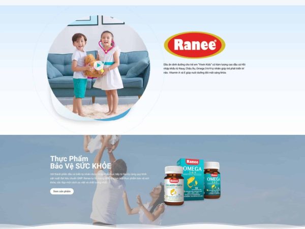 Mẫu Website bán dầu ăn chuẩn đẹp