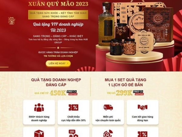 Landing page đông trùng hạ thảo