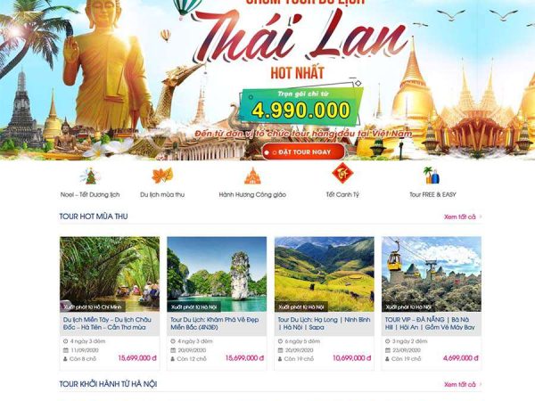 Mẫu website WordPress du lịch 15