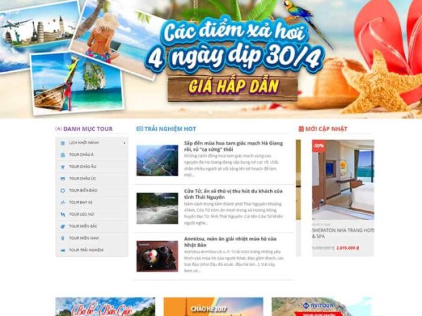 Mẫu website du lịch 06