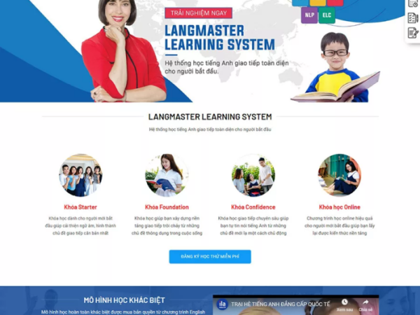 Mẫu website trung tâm giáo dục đào tạo 2 wordpress