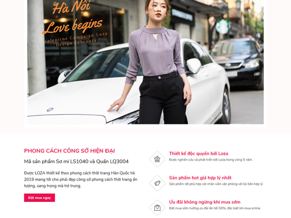 Mẫu website thời trang nữ wordpress