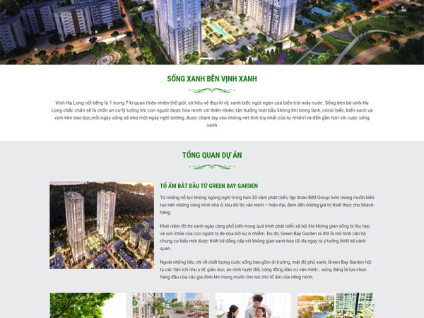Mẫu website dự án bất động sản wordpress