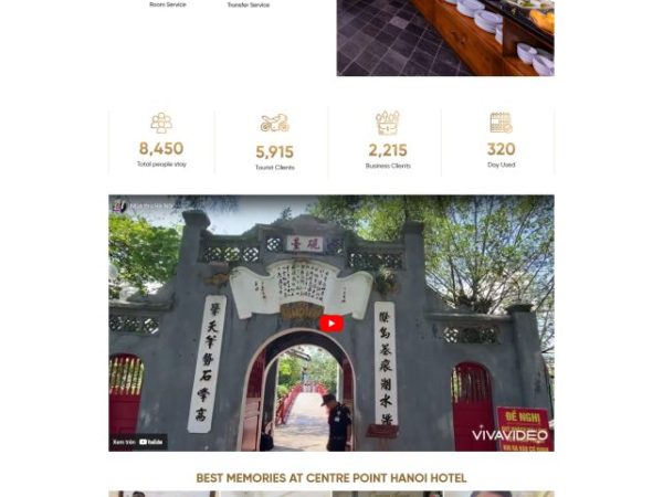 Mẫu Website khách sạn 7 có đặt phòng chuẩn đẹp