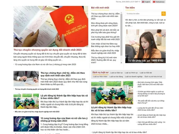 Mẫu Website luật sư 05 chuẩn đẹp