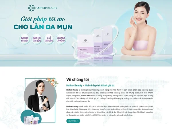 Mẫu Website mỹ phẩm 16 chuẩn đẹp