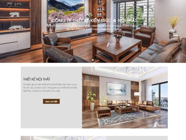 Mẫu website WordPress nội thất 12