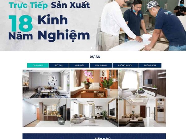 Mẫu website công ty nội thất 14