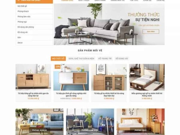Mẫu website nội thất 15