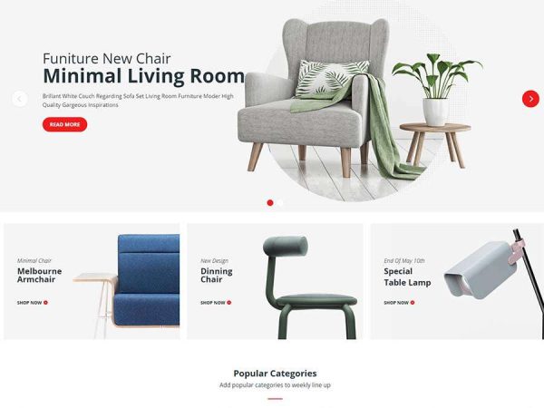 Mẫu website WordPress nội thất 26