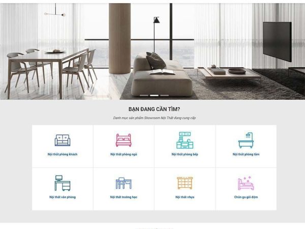 Mẫu website nội thất 27