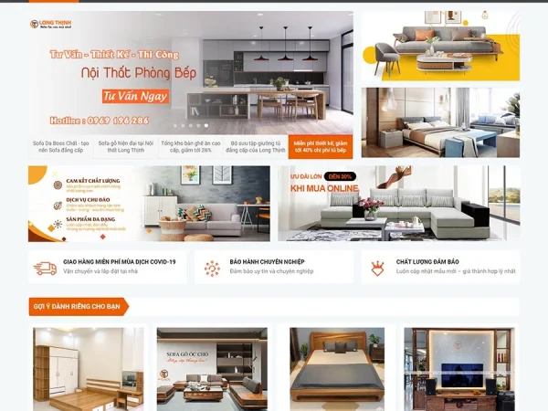 Mẫu Website nội thất 37 chuẩn đẹp