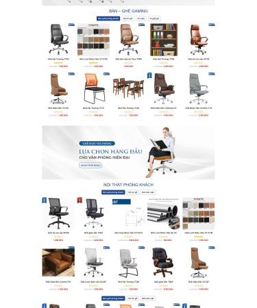 Mẫu Website bán nội thất xây dựng 52 chuẩn đẹp