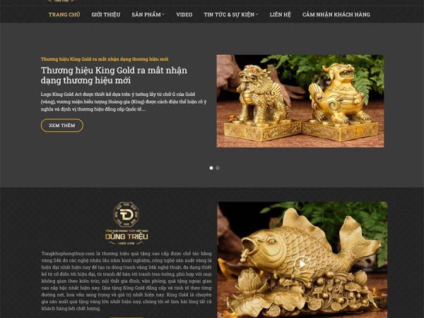 Mẫu website WordPress bán vật phẩm, phong thủy 04