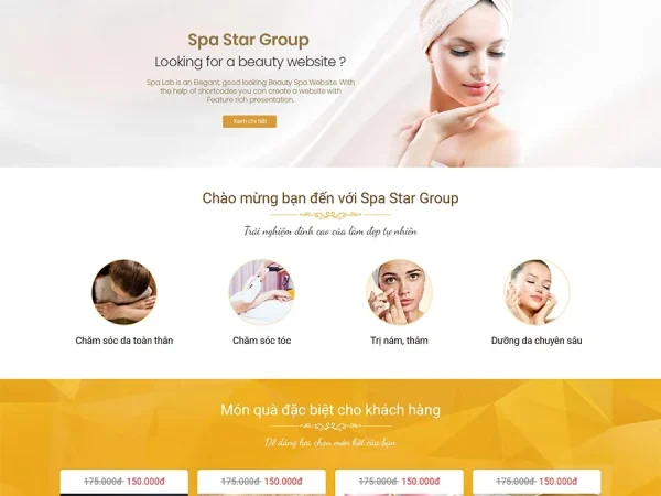 Mẫu Website Spa, làm đẹp 11 chuẩn đẹp