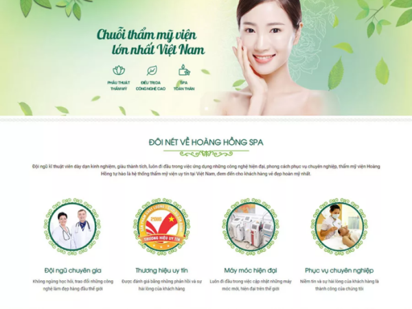 Mẫu website dịch vụ spa làm đẹp 3 wordpress