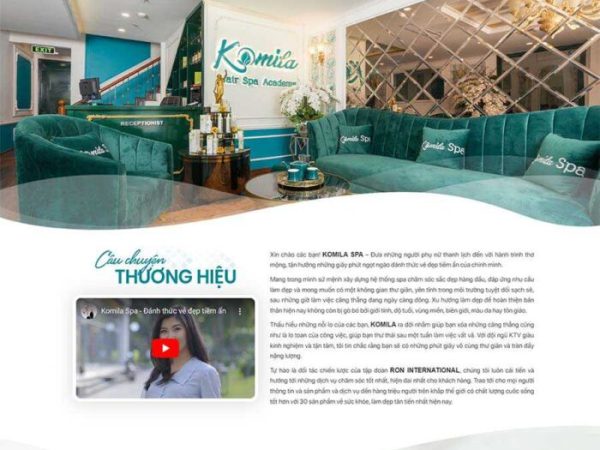 Mẫu website Spa, làm đẹp 07