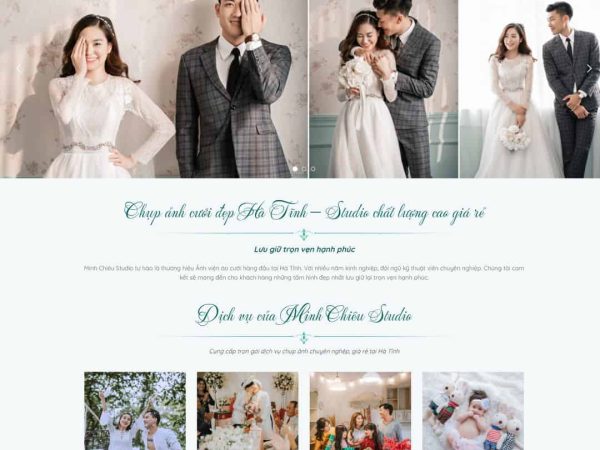 Mẫu website dịch vụ studio, chụp ảnh cưới 02