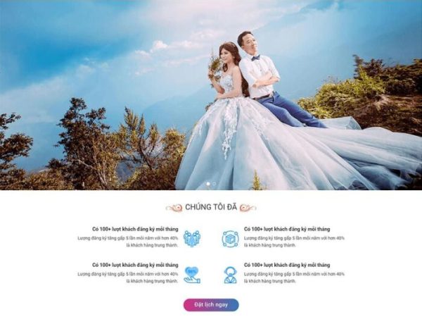 Mẫu website dịch vụ studio, chụp ảnh cưới 05