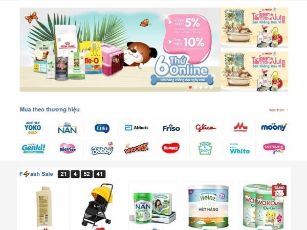 Mẫu website WordPress bán tạp hóa