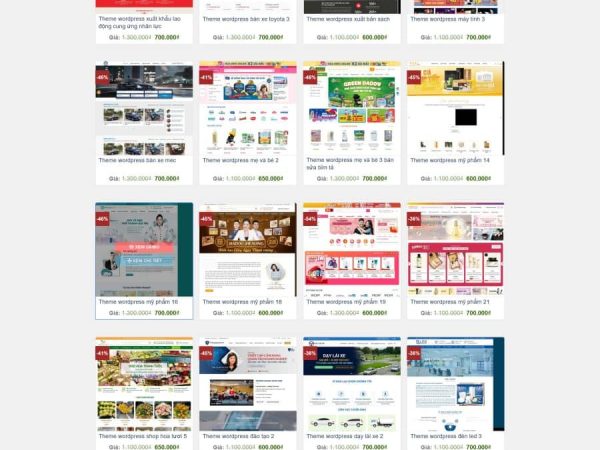 Mẫu Website bán theme source code mẫu web Themewp chuẩn đẹp