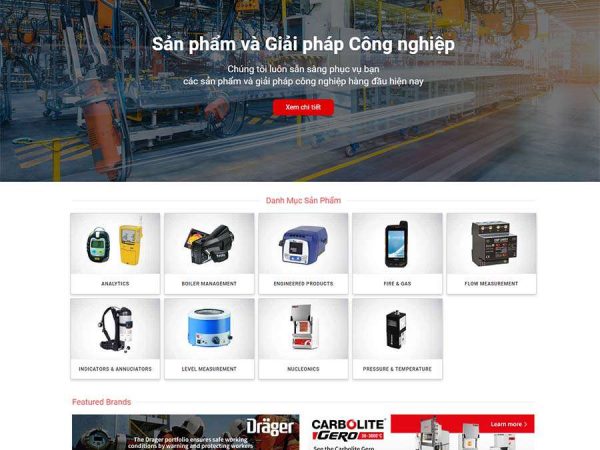 Mẫu website WordPress bán thiết bị điện tử 02