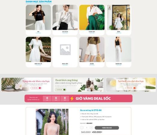 Mẫu Website bán hàng thời trang 24 chuẩn đẹp