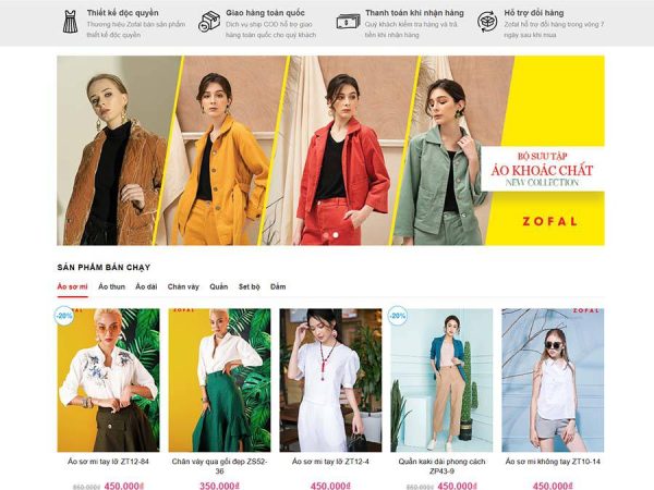 Mẫu website cửa hàng thời trang 07