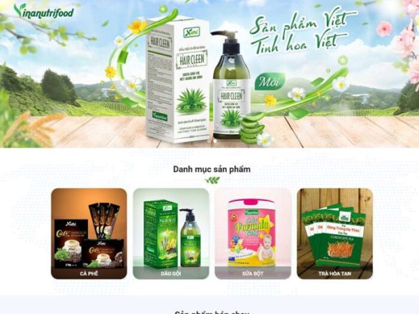Mẫu website thực phẩm chức năng 15