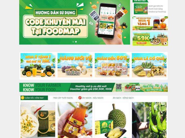 Mẫu website WordPress thực phẩm 18