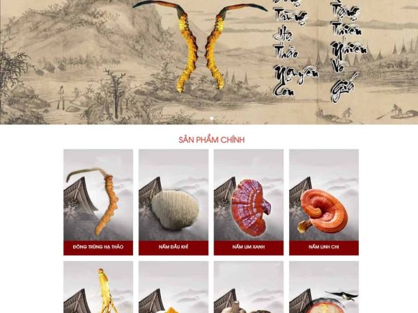 Mẫu website thực phẩm chức năng 07