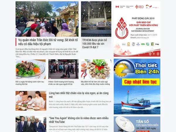Mẫu Website tin tức 17 chuẩn đẹp