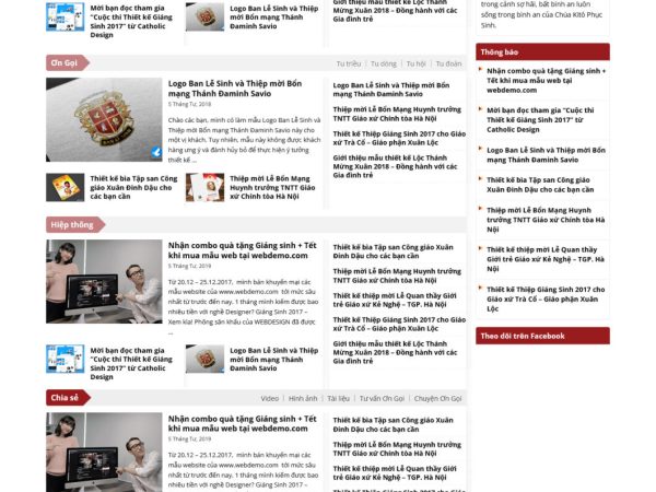 Mẫu website tin tức 2 wordpress
