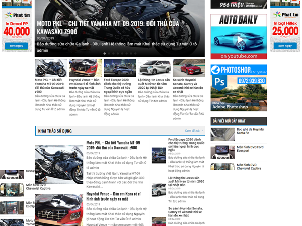 Mẫu website tin tức 3 wordpress