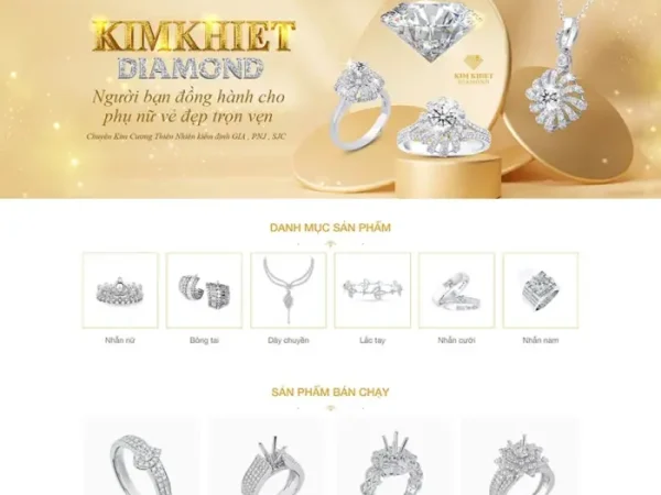 Mẫu Website bán trang sức 03 chuẩn đẹp