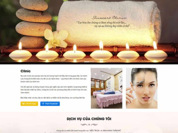 Mẫu website nha khoa, thẩm mỹ viện 02